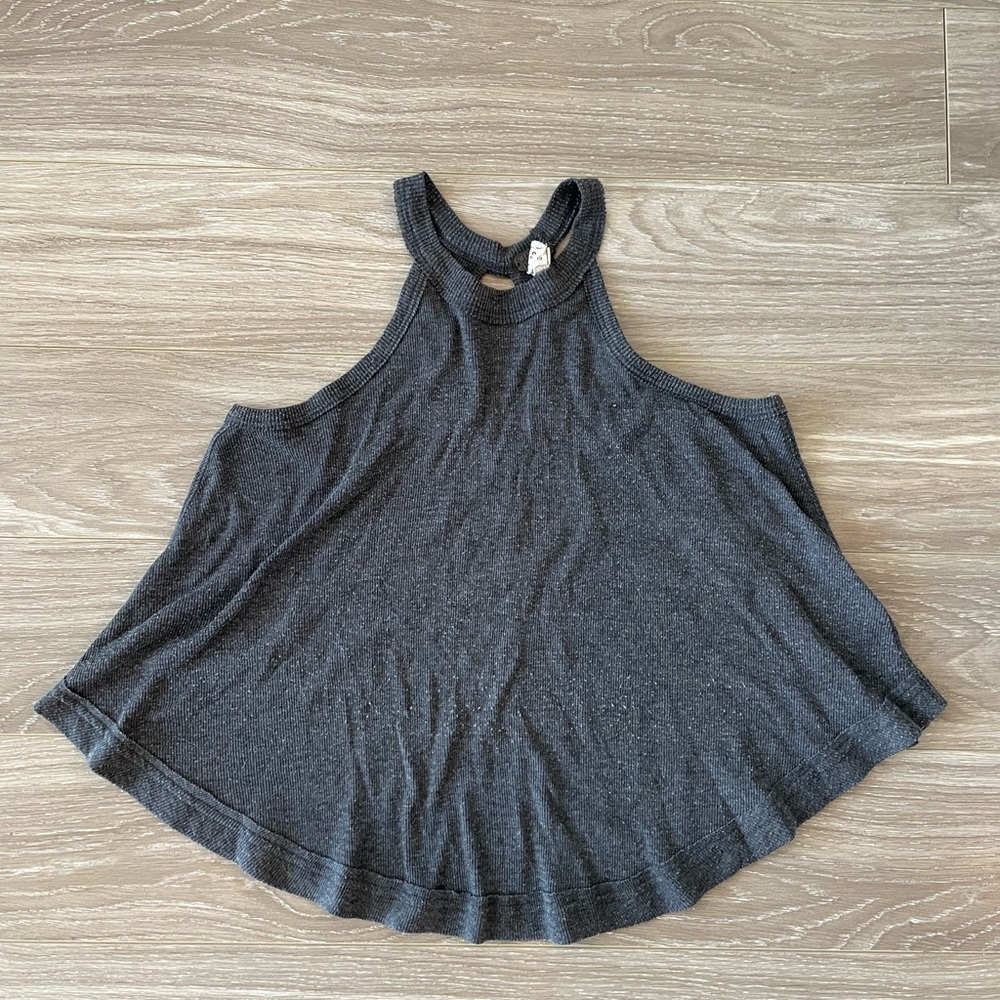 Women's Sleeveless Gray Top